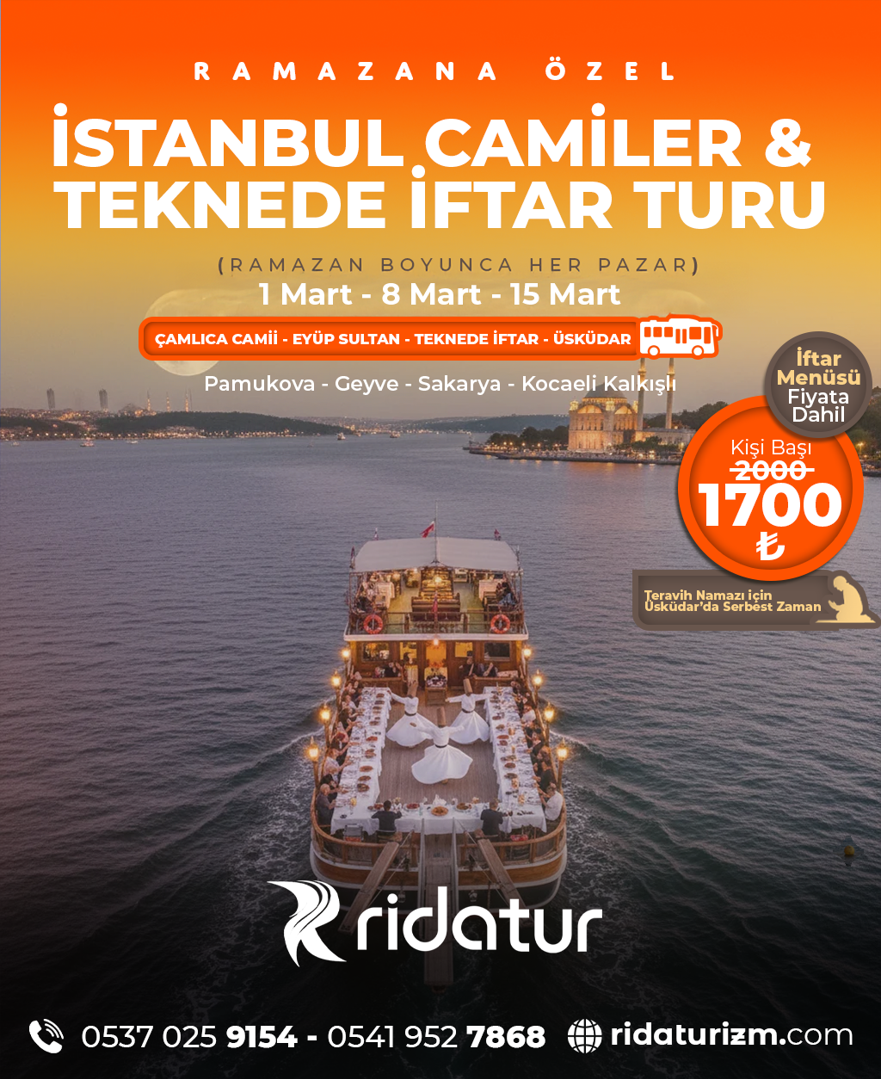 İstanbul Camiler & Teknede İftar Turu
